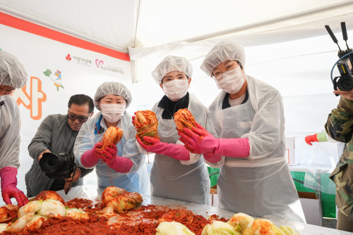 아산시 취약계층을 위한 김장 나눔행사